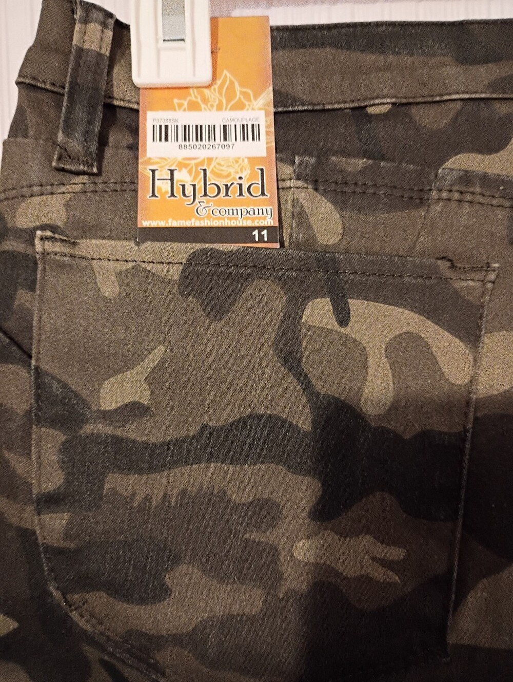 New Hybrid Bum Lifter Super Stretch Camo Pants Size 11 - Picture 6 of 6